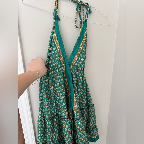 Mt Collection Dresses & Skirts - MT Collection Green and Gold Dress